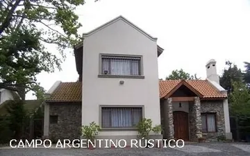 Casa rústica con piedra y madera en Escobar
